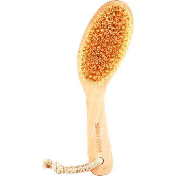 Skin Gym Dry Body Brush Exfoliating Bath Scrubber with Soft Bristles New - Picture 2 of 10